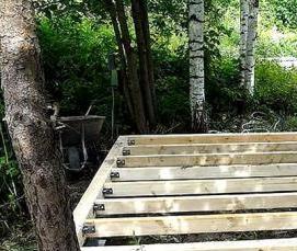 угловые беседки из бруса - модель 4