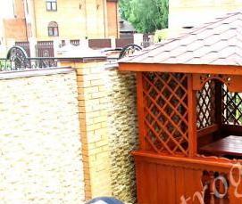 угловые беседки из бруса - модель 2