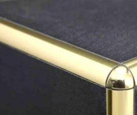 уголки металлические декоративные для стен - модель 1