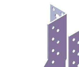 уголки металлические крепежные для бруса - модель 4