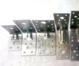 уголок металлический крепежный с отверстиями - тип 3