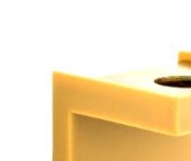 уголок металлический мебельный с пластиковой накладкой - тип 1