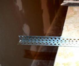 уголок перфорированный металлический для штукатурки - тип 4