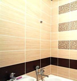 укладка керамической плитки в ванной - модель 3