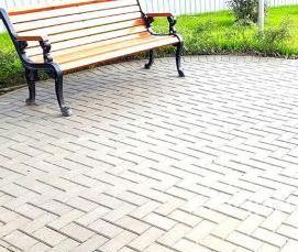 укладка клинкерной тротуарной плитки - вариант 2