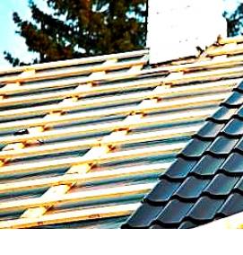 укладка кровли - модель 1