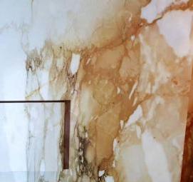 укладка крупноформатного керамогранита на стену - вариант 4