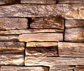 укладка облицовочного камня на стену - тип 3