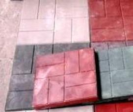 укладка полимерной тротуарной плитки - тип 4