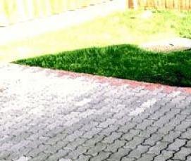 укладка серой тротуарной плитки - модель 1