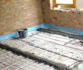 укладка стяжки пола - вариант 4