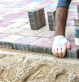 укладка тротуарной плитки - тип 4