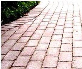 укладка тротуарной плитки на асфальтовое покрытие - тип 2