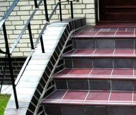 укладка тротуарной плитки на крыльцо - тип 1