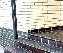 укладка тротуарной плитки на крыльцо - тип 2