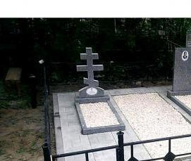 укладка тротуарной плитки на могиле - вариант 4