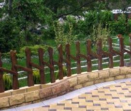 укладка тротуарной плитки участке - модель 1