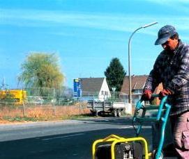 укладка тротуарной плитки виброплитой - тип 2