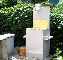 умывальник металлический для дачи подвесной - вариант 4