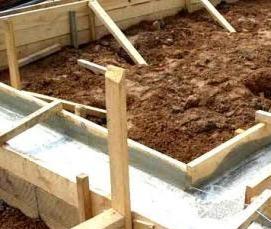 усиленный ленточный фундамент - тип 4