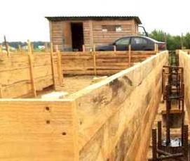 усиленный ленточный фундамент - тип 2