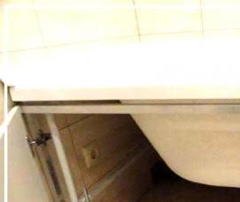 установка акриловой ванны на каркасе - вариант 4