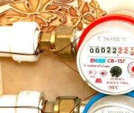 установка антимагнитной пломбы на счетчик воды - вариант 3