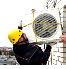 установка блока кондиционера - вариант 4