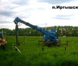 установка буронабивных свай - модель 1