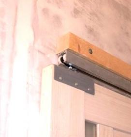 установка дверей на роликах - модель 2