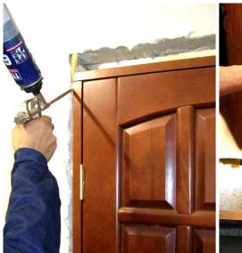 установка двери-книжки - вариант 4