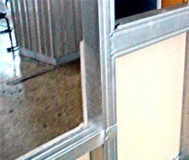 установка двери в несущей стене - модель 1