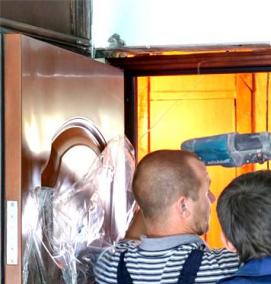 установка электрических дверей - модель 3