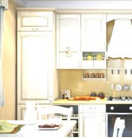 установка фартука из мдф на кухне - модель 2