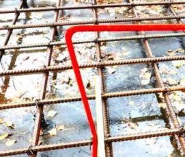 установка фиксаторов арматуры - тип 1