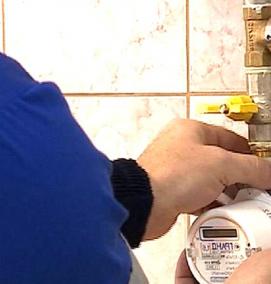 установка газового счетчика в квартире - вариант 1