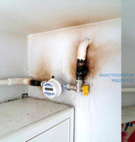 установка газового счетчика в квартире - вариант 4