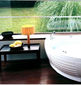 установка гидромассажа в акриловую ванну - тип 1