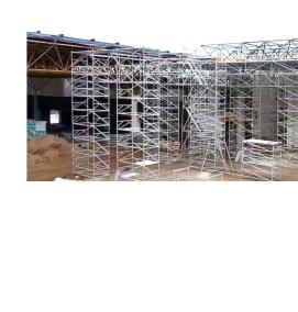 установка и разборка строительных лесов - модель 1