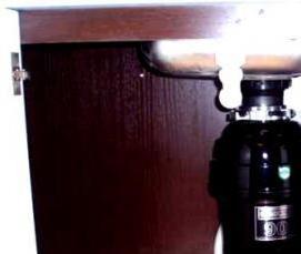 установка измельчителя в раковину - тип 1