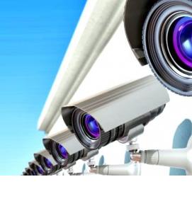 установка камер видеонаблюдения - вариант 1