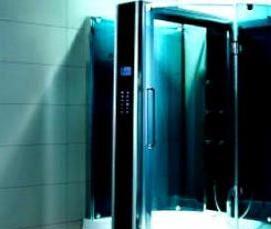 установка канализации душевой кабины - вариант 1