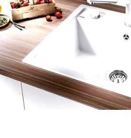 установка клапана в раковине - тип 4