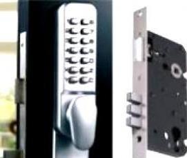 установка кодового замка на дверь - модель 3