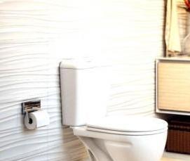 установка компакт бачка на унитаз - тип 1