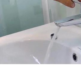 установка крана на раковину - модель 2