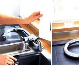 установка кухонного смесителя - модель 4