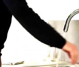 установка кухонного смесителя - модель 3