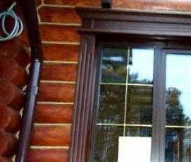 установка металлических наличников на окна - модель 4
