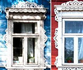 установка металлических наличников на окна - модель 3